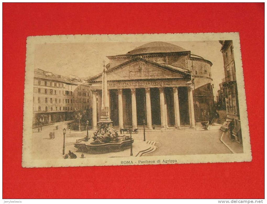 Roma  -  Pantheon Di Agrippa     -   ( 2 Scans ) - Panthéon