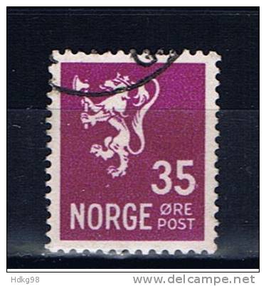 N+ Norwegen 1937 Mi 187 Löwenmotiv - Oblitérés