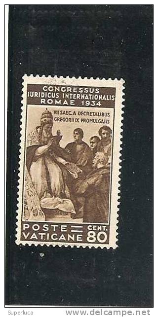 D-80CENT. Congresso Giuridico Internazionale 1934 - Ungebraucht