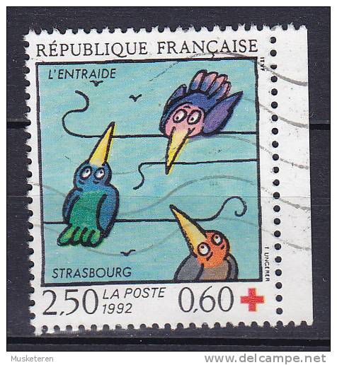 France 1992 Mi. 2931    2.50 Fr + 0.60 Red Cross Rotes Kreuz Croix Rouge - Gebraucht