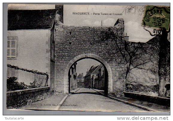 CPA 45 BEAUGENCY PORTE TAVERS ET COUVENT 1918 - Beaugency