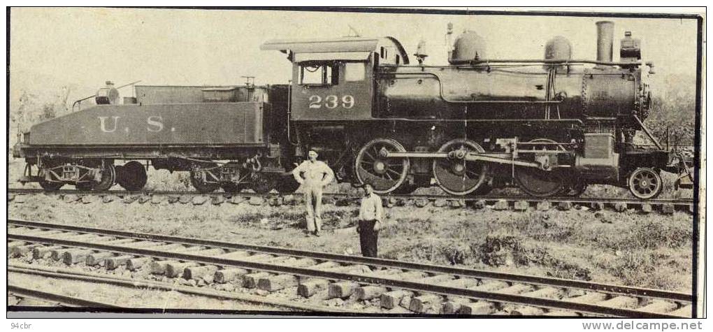 PHOTO (panama) Compagnie Francaise De Panama (miraflores) Etat Moyen (locomotive - Panama