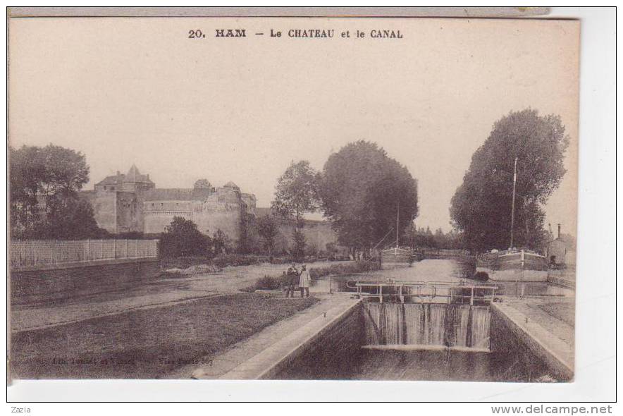 80.172/ HAM - Le Chateau Et Le Canal - Ham