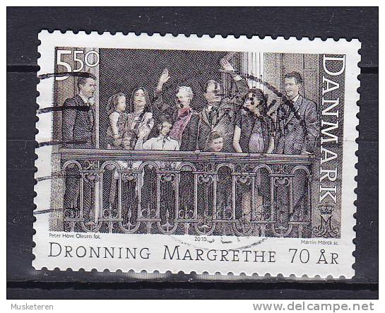 Denmark 2010 Mi. 1568    5.50 Kr 70th Birthday Of Her Majesty The Queen Margrethe II - Oblitérés