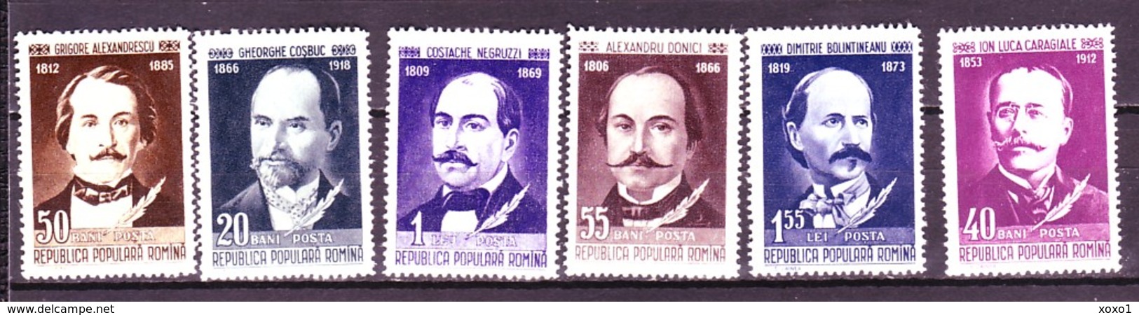 Romania 1960 MiNr. 1827 - 1832  Rumänien People Writers 6v MNH** 9,00 € - Nuovi