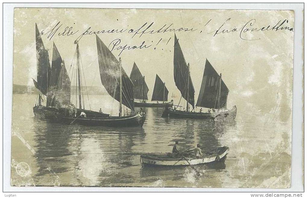 Cartolina - USCITA DI BARCHE A VELA - SECONDA SCELTA - OSSIDAZIONE - Segelboote