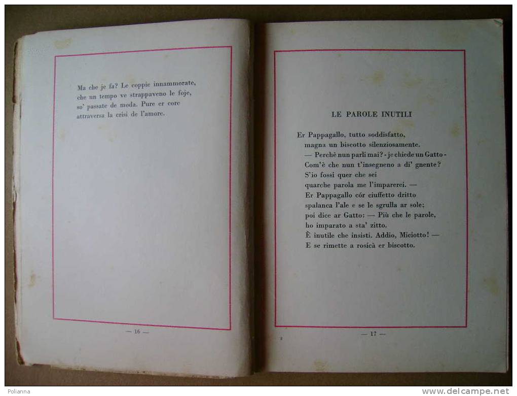 PAG/13 Trilussa LIBRO MUTO Mondadori I Ed.1935 - Poetry