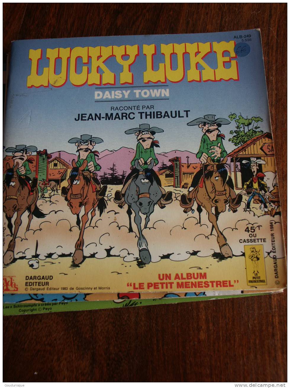 LUCKY LUKE 45 T DAISY TOWN LIVRE DISQUE DARGAUD EDITEUR - Lucky Luke