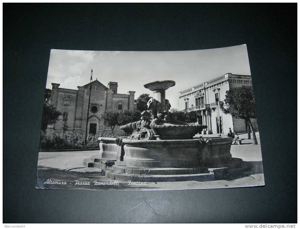 Altamura (BA).   Piazza Zanardelli.  Fontana.  Viaggiata - Altamura