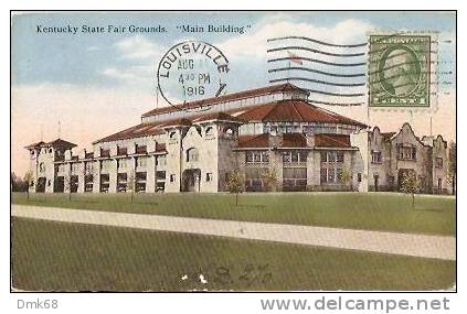 U.S.A. - OLD POSTCARD - KENTUCKY STATE FAIR GROUNDS '' MAINS BUILDING '' - 1916 - Louisville