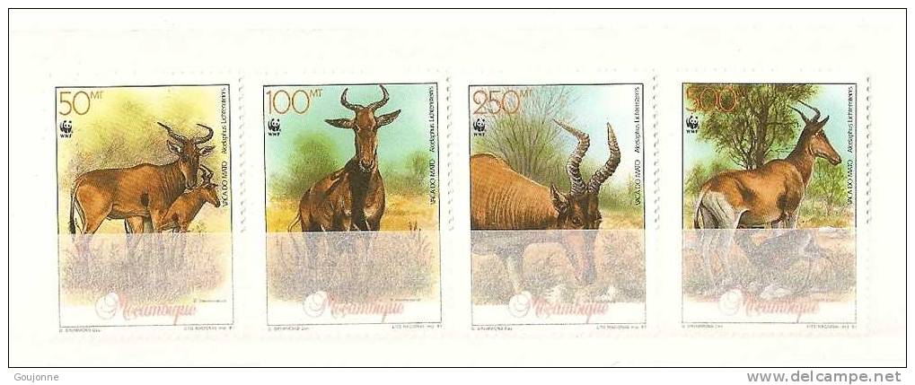 MOZAMBIQUE  Faune Buballe De Lichenstein   1190 1193 ** WWF - Autres & Non Classés