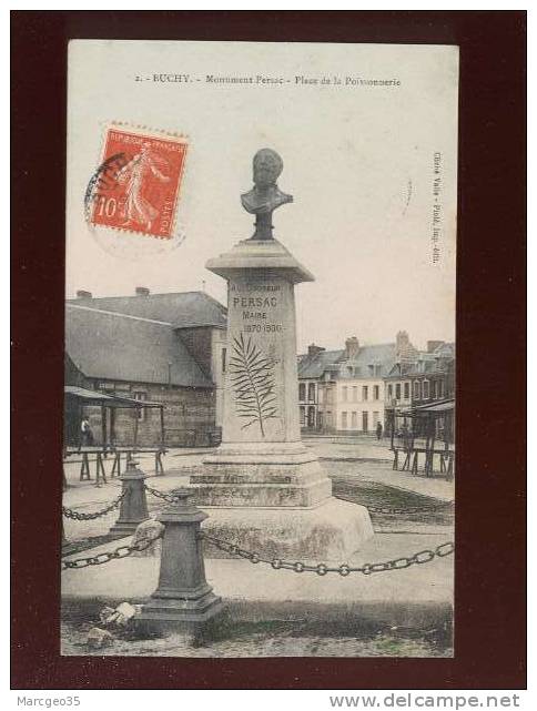Buchy Monument Persac Place De La Poissonnerie édit.piolé N° 2 Couleur - Buchy