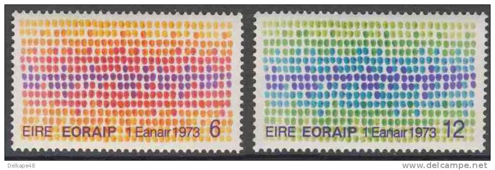 Ireland Irlande Eire 1973 Mi 287 /8 YT 289 /0 ** Celtic Head Motif - Entry Into European Communities - EORAIP - Nuovi