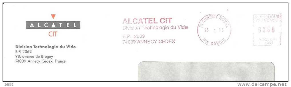 Technologie, Vide, "Alcatel" - EMA Havas - Enveloppe Entière  (H535) - Fisica