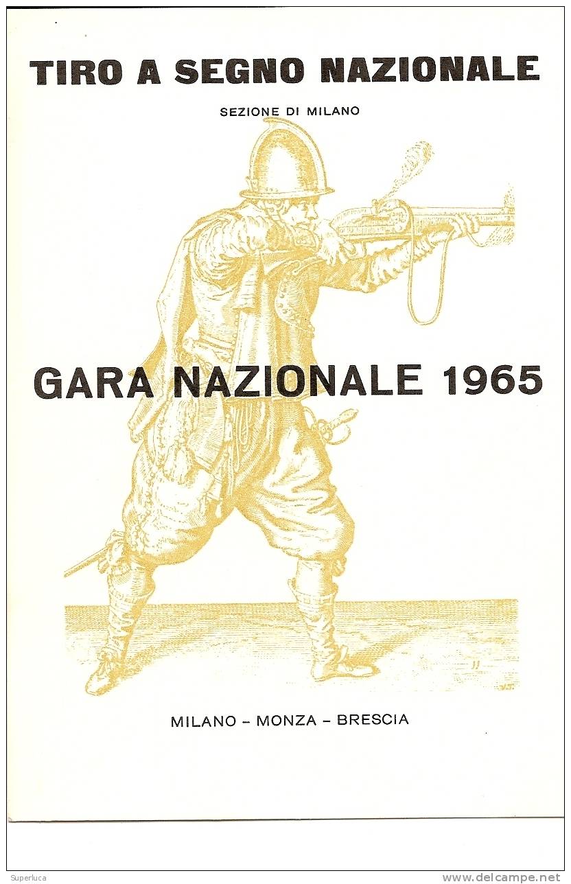 D-TIRO A SEGNO NAZIONALE-GARA NAZIONALE 1965 - Waffenschiessen
