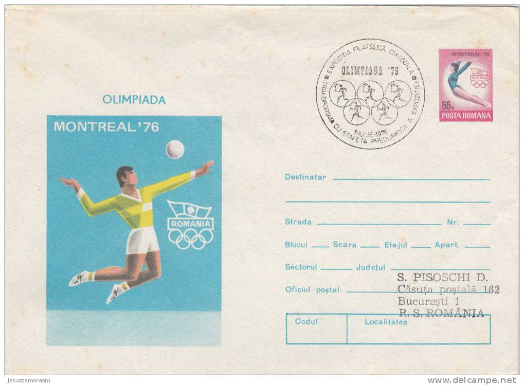 Sobre Entero Postal  De La Olimpiada De Montreal 1976 - Estate 1976: Montreal