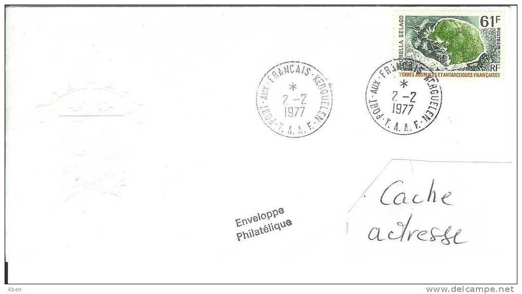 6214  N° 52 - KERGUELEN - Enveloppe TAAF  - 1977 - Covers & Documents