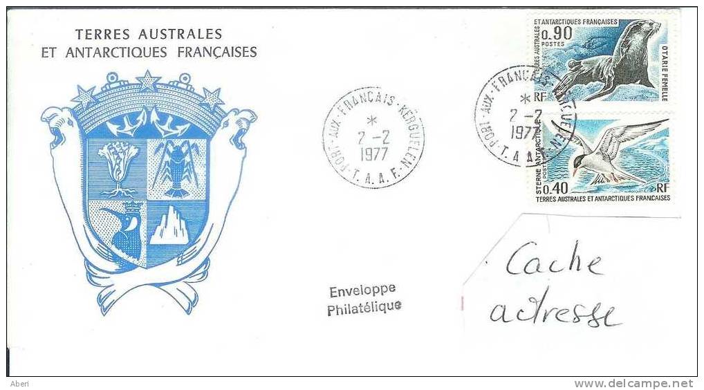 6218  N° 55; 57 - KERGUELEN - 1977 - Cartas & Documentos