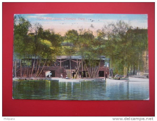 Ottumwa Ia    Boating House  1912 Cancel     === Ref 169 - Other & Unclassified