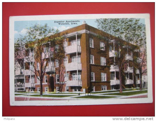 Waterloo Ia   Superior Apartment   Crease Left Side     1928 Cancel       === Ref 169 - Waterloo