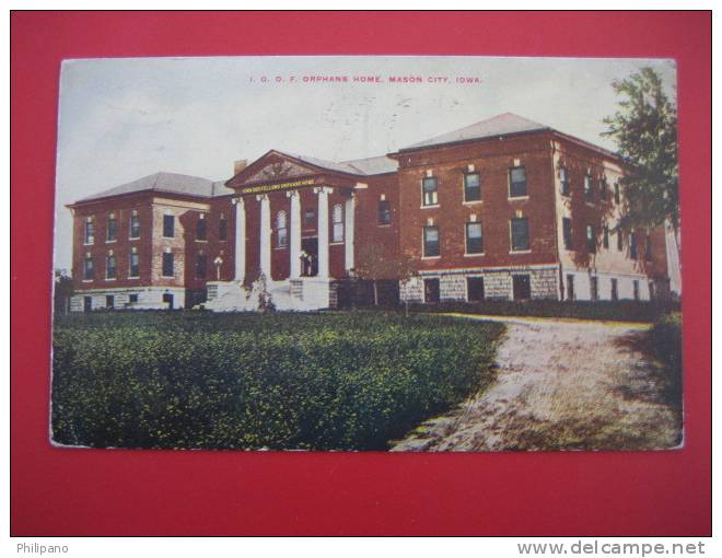 Mason City Ia           I.O.O.F. Orphans Home   1910 Cancel      === Ref 170 - Andere & Zonder Classificatie