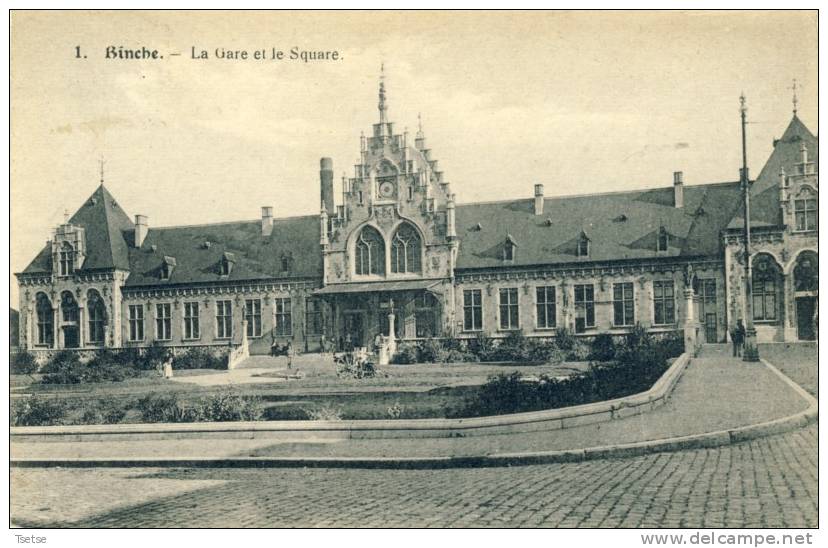 Binche - La Gare Et Le Square -1929 ( Voir Verso ) - Binche