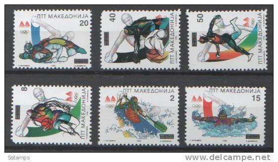 1996MZ-MACEDONIA MAKEDONIJA MAKEDONIEN PROTECTION SPORT OLIMPIADI ATLANTA-96    STAMPS PER COLLECTIONE NEVER HINGED - Estate 1996: Atlanta