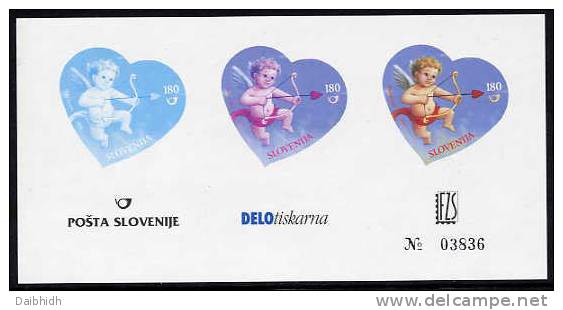 SLOVENIA 2005 Valentine Greetings Semi-official Stage Proof Block MNH / ** - Slovenia
