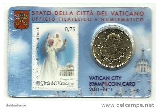 2011 - Vaticano Coin Card Beatificazione - Vatikan