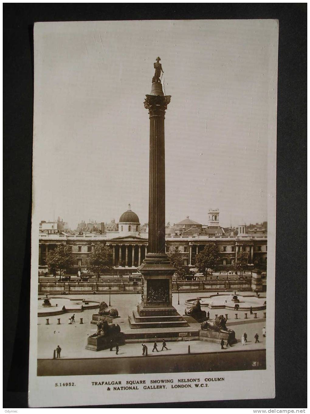 Trafalgar Square Showing  Nelson´s Column & National Gallery,London,W.C.2 - Trafalgar Square