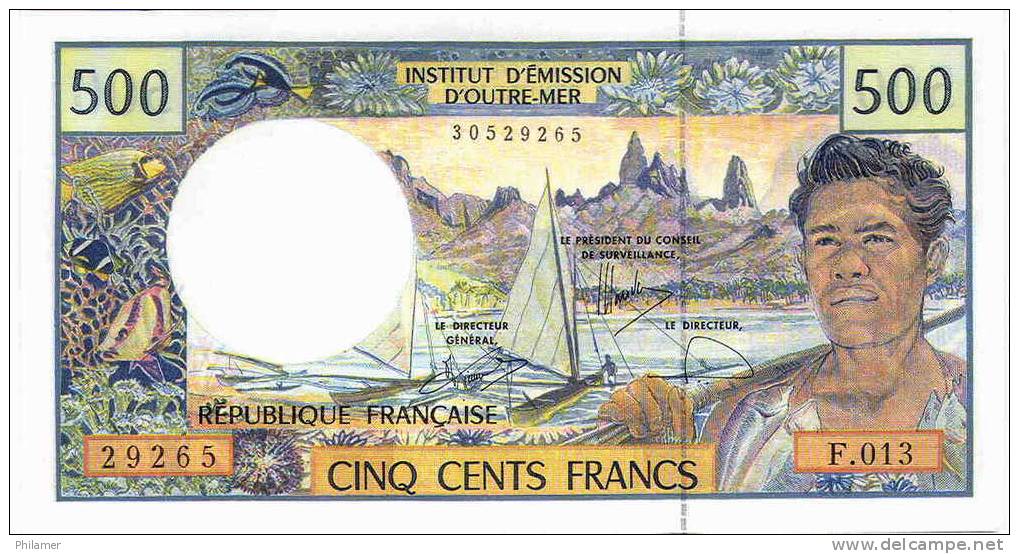 Wallis Et Futuna Billet Note Monnaie IEOM NOUVELLES SIGNATURES Du Billet 500 F Neuf UNC B.014 - Otros – Oceanía