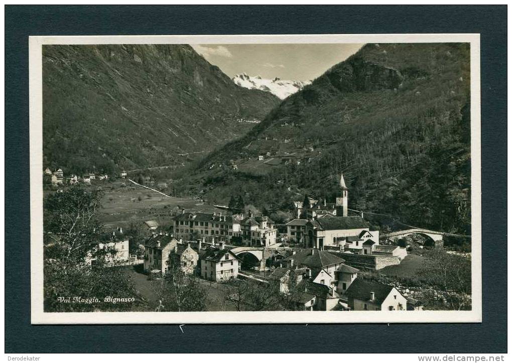 Val Maggia, Bignasco. Wehrliverlag. Non Rempli! Panorama. Vue. View.Suisse.Schweiz. New! - Bignasco