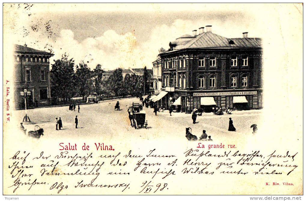 SALUT DE WILNO.LA GRANDE RUE. - Litauen