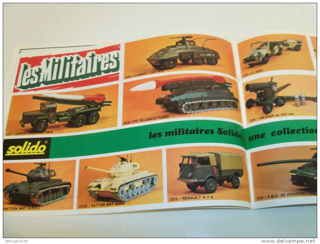 SOLIDO. CATALOGUE 1975. Les Célèbres Miniatures. Fidélité au 1 /43e métal. 24 pages.