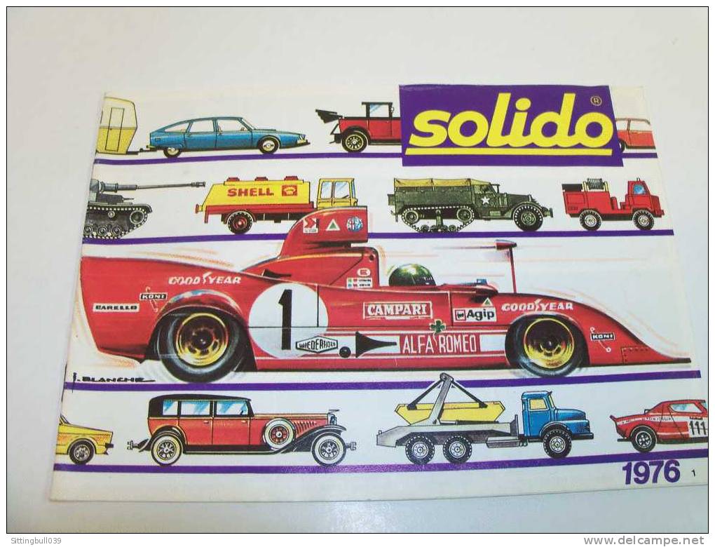 SOLIDO. CATALOGUE 1976. La Collection 1976. Fidélité Au 1 /43e Métal. 24 Pages. - Catalogues