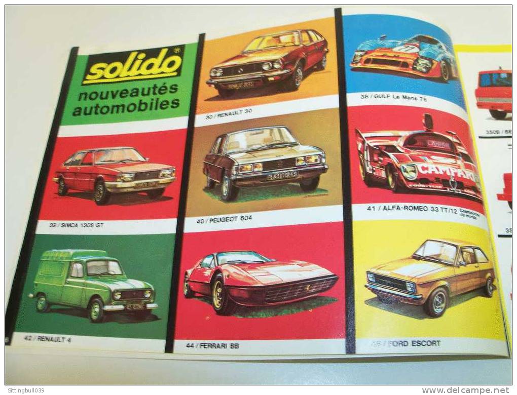 SOLIDO. CATALOGUE 1976. La Collection 1976. Fidélité Au 1 /43e Métal. 24 Pages. - Kataloge & Prospekte