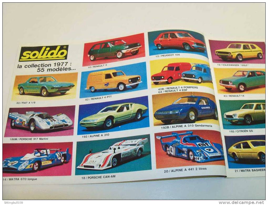 SOLIDO. CATALOGUE 1977. La Collection 1977. Fidélité Au 1 /43e Métal. 24 Pages. - Catalogues