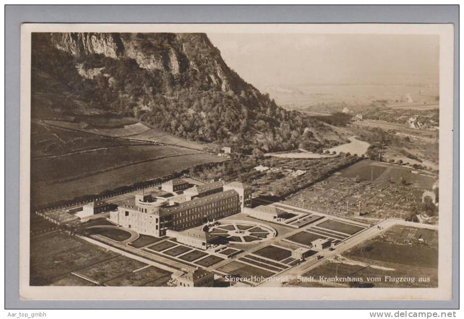 BW SINGEN Hohentwiel Spital 1930-05-02 Flugaufnahme A.Weber&Co. - Singen A. Hohentwiel