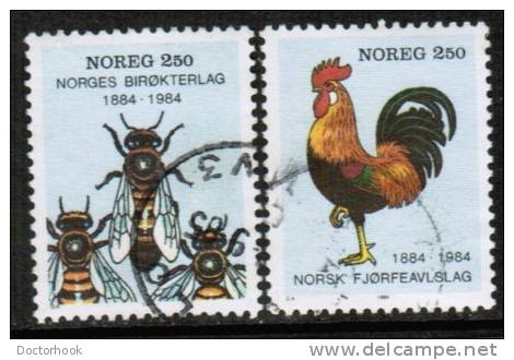 NORWAY   Scott #  845-6  VF USED - Used Stamps