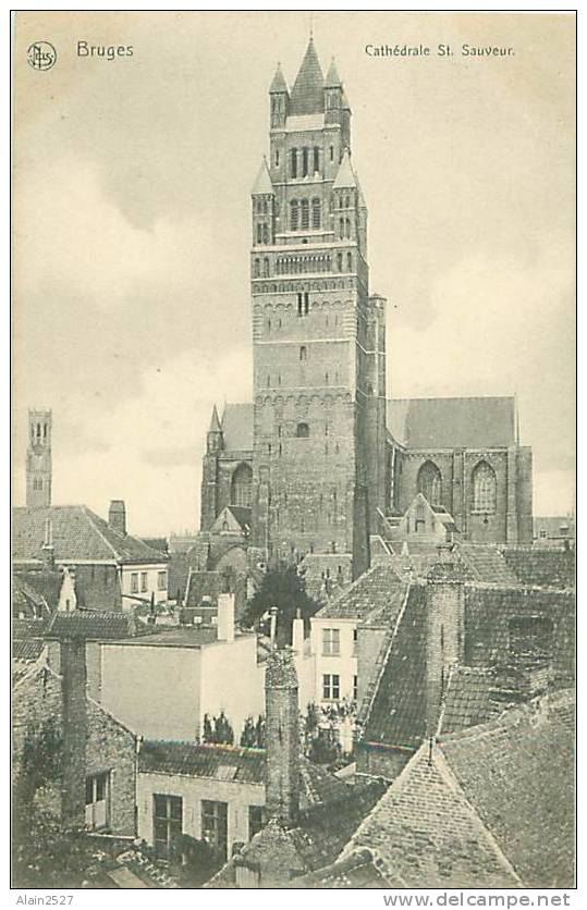 BRUGES - Cathédrale St. Sauveur (Nels, Bruxelles, Série 12, N° 58) - Brugge