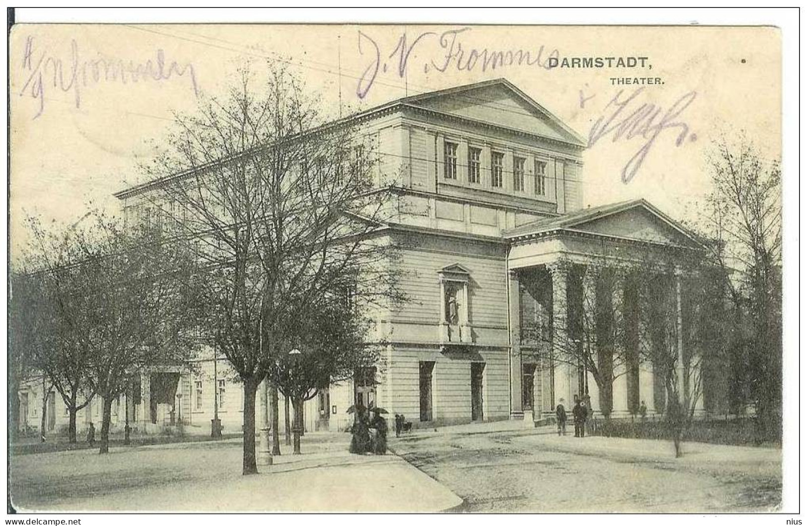 Germany Hesse Darmstadt Theatre Theater Teatro 1907 - Darmstadt