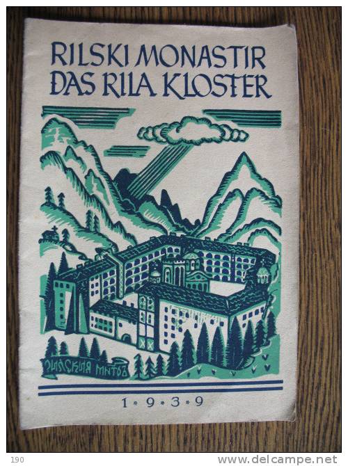 RILSKI MONASTIR DAS RILA KLOSTER 1939 - Alte Bücher