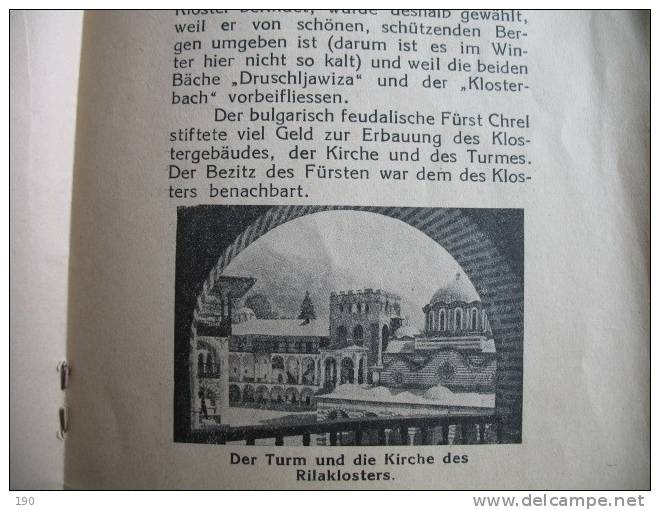 RILSKI MONASTIR DAS RILA KLOSTER 1939 - Alte Bücher