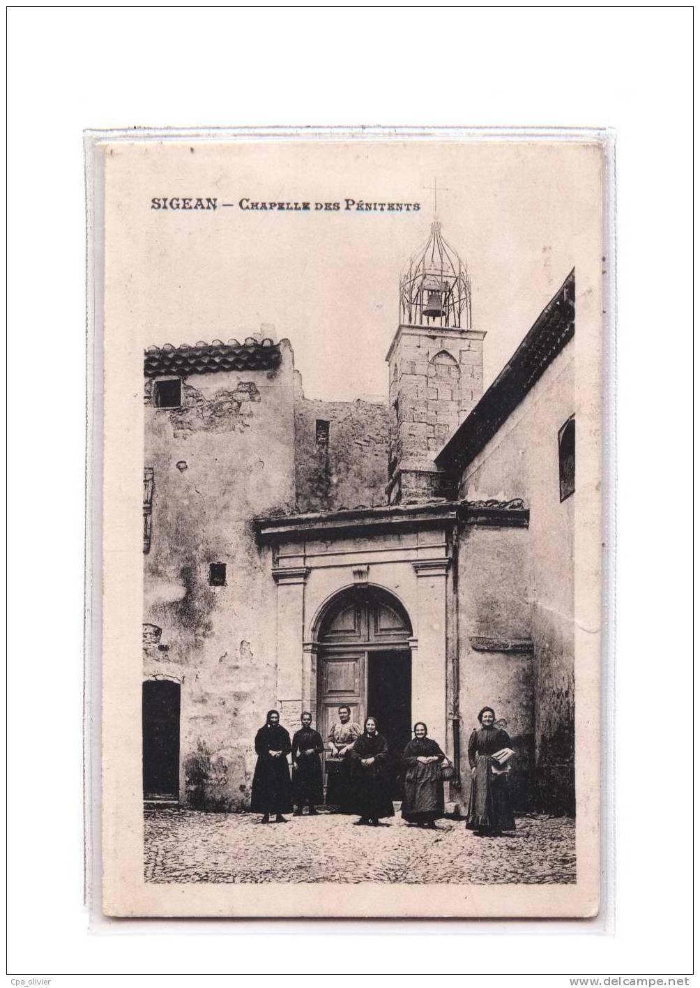11 SIGEAN Chapelle Des Pénitents, Animée, Ed Palau, 1916 - Sigean
