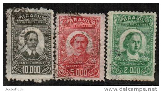 BRAZIL   Scott #  C 22-4  F-VF USED - Airmail