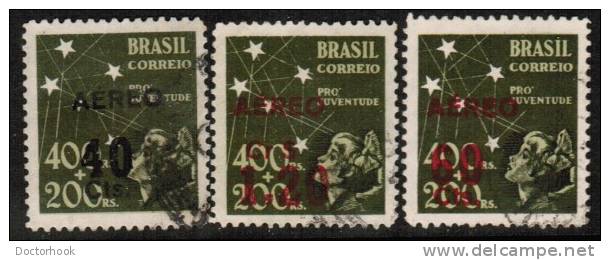 BRAZIL   Scott #  C 55-9  VF USED - Aéreo