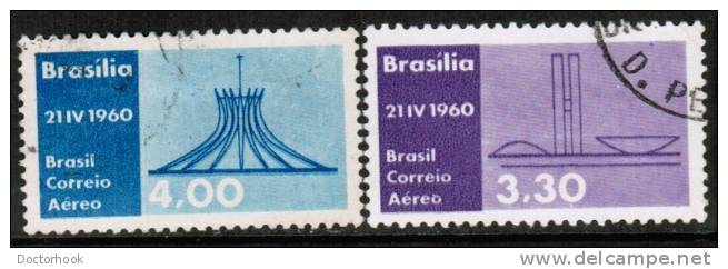 BRAZIL   Scott #  C 95-8  VF USED - Airmail