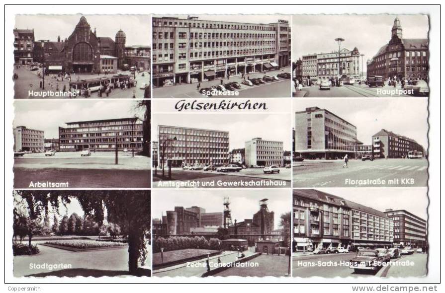 Gelsenkirchen   Postkarte / Postcard  1960  Circulated - Gelsenkirchen