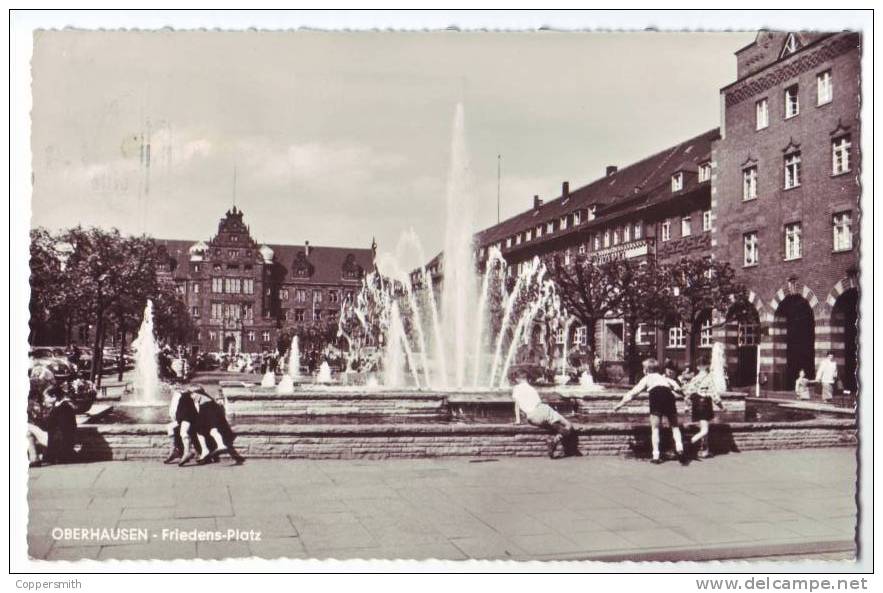 Oberhausen / Rheinland Friedensplatz  Postkarte / Postcard  1960 - Oberhausen
