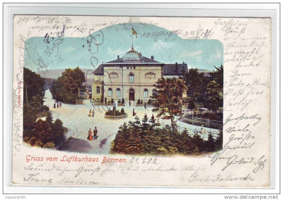 Wuppertal Luftkurhaus Barmen   Postkarte / Postcard  1902 - Wuppertal